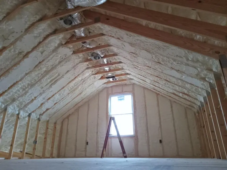 Spray foam roofing application for Crawl Space Insulation project in Citrus Park